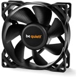 be quiet! Pure Wings 2 80 mm PWM, Ventilateur de boîtier Noir, Ventilateur, 8 cm, 1900 tr/min, 19,2 dB, 26,3 cfm, 44,45 m³/h