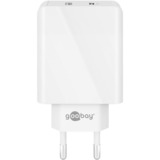 goobay 44961 chargeur d'appareils mobiles Blanc Intérieure Blanc, Intérieure, Secteur, IP20, Blanc