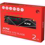 ADATA GAMMIX S70 Blade 2 To M.2 PCI Express 4.0 NVMe 3D NAND SSD Noir, 2 To, M.2, 7400 Mo/s