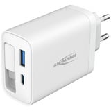 Ansmann Home Charger 230PD avec câble / 3 A / 30 W / 2 ports Blanc, 1x USB-C, 1x USB-A
