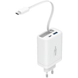 Ansmann Home Charger 230PD avec câble / 3 A / 30 W / 2 ports Blanc, 1x USB-C, 1x USB-A