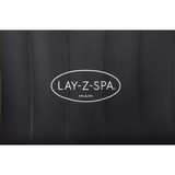 Bestway Lay-Z-Spa 71" x 26"/1.80m x 66cm Miami AirJet, Piscine Noir, Noir, Gris, Blanc, 669 L, Rond, 4 personne(s), 40 °C, 2 °C/hr