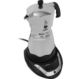 Bialetti Moka Timer, Machine à expresso Argent/Noir, 6 tasses