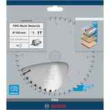 Bosch Lames de scies circulaires Multi Material, Lame de scie Aluminium, Panneau aggloméré, Fibre de bois, Métal non Ferreux, Plastique, 16 cm, 2 cm, 1,8 mm, 2,4 mm, Bosch