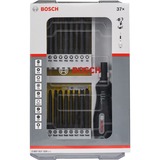 Bosch Set de tournevis avec poignée, 1/4", 37 pièces, Set d'embouts de vissage 