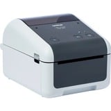 Brother TD-4520DN - Imprimante d'étiquettes professionnelle Gris/Blanc, Thermique directe, 300 x 300 DPI, 203 mm/sec, Avec fil, Gris, Blanc