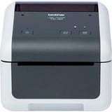 Brother TD-4520DN - Imprimante d'étiquettes professionnelle Gris/Blanc, Thermique directe, 300 x 300 DPI, 203 mm/sec, Avec fil, Gris, Blanc