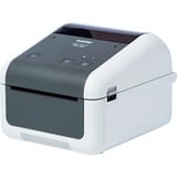 Brother TD-4520DN - Imprimante d'étiquettes professionnelle Gris/Blanc, Thermique directe, 300 x 300 DPI, 203 mm/sec, Avec fil, Gris, Blanc