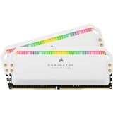 Corsair 32 Go DDR5-5200 Kit, Mémoire vive Blanc, CMT32GX5M2B5200C40W, Dominator Platinum RGB, XMP