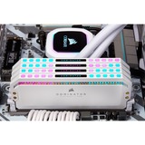 Corsair 32 Go DDR5-5200 Kit, Mémoire vive Blanc, CMT32GX5M2B5200C40W, Dominator Platinum RGB, XMP