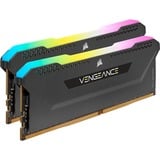 Corsair 64 Go DDR4-3200 Kit, Mémoire vive CMH64GX4M2E3200C16, Vengeance RGB PRO SL