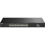 D-Link DGS-1530-28P/E commutateur réseau Géré L2 Gigabit Ethernet (10/100/1000) Connexion Ethernet, supportant l'alimentation via ce port (PoE) Noir, Switch Noir, Géré, L2, Gigabit Ethernet (10/100/1000), Full duplex, Connexion Ethernet, supportant l'alimentation via ce port (PoE), Grille de montage