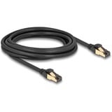 DeLOCK Câble réseau RJ-45 Cat.6a S/FTP, avec câble brut Cat.7 Noir