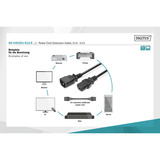 Digitus Câble de rallonge réseau, Câble d'extension Noir