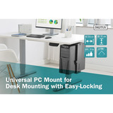 Digitus Support universel pour PC pour montage sur bureau avec verrouillage facile Noir