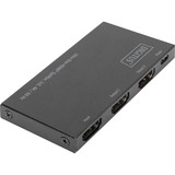 Digitus Ultra Slim HDMI Splitter, 1x2, 4K / 60 Hz, Repartiteur HDMI Noir