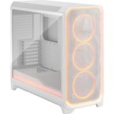 Fractal Design Meshify 3 XL Ambience Pro RGB Clear Tint boîtier big tower Blanc | 2x USB-A | 1x USB-C | RGB | Verre Trempé