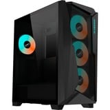 GIGABYTE C301 GLASS Midi Tower Noir, boîtier pc Noir | 2x USB-A | 1x USB-C | RGB | Window