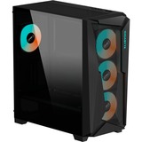 GIGABYTE C301 GLASS Midi Tower Noir, boîtier pc Noir | 2x USB-A | 1x USB-C | RGB | Window