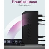 ICY BOX IB-DK2252AC Avec fil USB 3.2 Gen 1 (3.1 Gen 1) Type-C Noir, Station d'accueil Noir, Avec fil, USB 3.2 Gen 1 (3.1 Gen 1) Type-C, 10,100,1000 Mbit/s, Noir, 5 Gbit/s, 4K Ultra HD