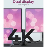 ICY BOX IB-DK2252AC Avec fil USB 3.2 Gen 1 (3.1 Gen 1) Type-C Noir, Station d'accueil Noir, Avec fil, USB 3.2 Gen 1 (3.1 Gen 1) Type-C, 10,100,1000 Mbit/s, Noir, 5 Gbit/s, 4K Ultra HD