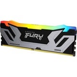 Kingston 24 Go DDR5-8400 (1x 24 Go), Mémoire vive Argent/Noir, KF584CU40RSA-24, Renegade Silver RGB, XMP 3.0