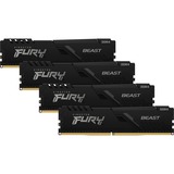 Kingston FURY FURY Beast module de mémoire 64 Go 4 x 16 Go DDR4 2666 MHz, Mémoire vive Noir, 64 Go, 4 x 16 Go, DDR4, 2666 MHz, 288-pin DIMM