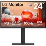 LG 24BA650 écran plat de PC 60,5 cm (23.8") 1920 x 1080 pixels Full HD LED Noir Moniteur  Noir, 60,5 cm (23.8"), 1920 x 1080 pixels, Full HD, LED, 5 ms, Noir
