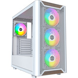 Montech XR Wood boîtier midi tower Blanc | 1x USB-A | 1x USB-C | RGB | Window