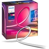 Philips Hue Hue Play gradient lightstrip pour PC, Bande LED Noir/Blanc, Philips Hue Play gradient lightstrip pour PC, Eclairage intelligent par bande, Bluetooth/Zigbee, Noir, Blanc, LED, Silicone, Ampoule(s) non remplaçable(s)