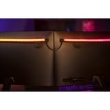 Philips Hue Hue Play gradient lightstrip pour PC, Bande LED Noir/Blanc, Philips Hue Play gradient lightstrip pour PC, Eclairage intelligent par bande, Bluetooth/Zigbee, Noir, Blanc, LED, Silicone, Ampoule(s) non remplaçable(s)