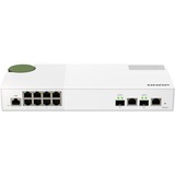 QNAP QSW-M2108-2C commutateur réseau Géré L2 2.5G Ethernet (100/1000/2500) Gris, Blanc, Switch Géré, L2, 2.5G Ethernet (100/1000/2500), Full duplex