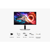 Samsung Odyssey OLED G8 S27HG800SUX 27" 4K Ultra HD Moniteur gaming Argent, 1x DisplayPort, 2x HDMI, 1x USB-C, 2x USB-A, 240 Hz