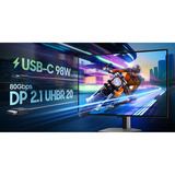 Samsung Odyssey OLED G8 S27HG800SUX 27" 4K Ultra HD Moniteur gaming Argent, 1x DisplayPort, 2x HDMI, 1x USB-C, 2x USB-A, 240 Hz