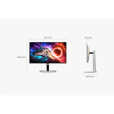 Samsung Odyssey OLED G8 S27HG800SUX 27" 4K Ultra HD Moniteur gaming Argent, 1x DisplayPort, 2x HDMI, 1x USB-C, 2x USB-A, 240 Hz