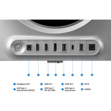 Samsung Odyssey OLED G8 S27HG800SUX 27" 4K Ultra HD Moniteur gaming Argent, 1x DisplayPort, 2x HDMI, 1x USB-C, 2x USB-A, 240 Hz