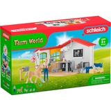 Schleich Farm World - Cabinet vétérinaire avec animaux, Figurine 42502