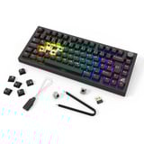 Sharkoon SKILLER SGK55W RGB clavier gaming Noir, Layout DE (QWERTZ), Sharkoon Linéaire, 75%