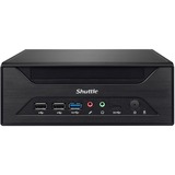 Shuttle XPC slim Barebone XH610 - S1700, Intel H610, 1xDP, 1xHDMI, 1x VGA, 2x COM (RS232), 2x LAN (2.5G and 1G), 1x slim 5.25", 2x 3.5", 2x M.2, fonctionnement permanent 24/7 Noir, Intel H610, 1xDP, 1xHDMI, 1x VGA, 2x COM (RS232), 2x LAN (2.5G and 1G), 1x slim 5.25", 2x 3.5", 2x M.2, fonctionnement permanent 24/7, PC de dimension 3,5L, PC type barebone, Intel H610, LGA 1700, DDR4-SDRAM, M.2, PCI Express, Série ATA III