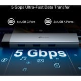 TP-Link UH9120C, Station d'accueil Gris/Noir