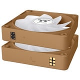 Thermaltake Ventilateur de refroidissement PC CT120 EX Reverse ARGB Sync Sable Gravier ventilateurs de boîtier Brun clair, 3 pièces, 120 x 120 x 25 mm, PWM