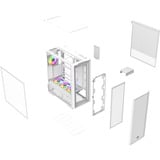 Thermaltake  boîtier midi tower Blanc | 2x USB-A | 1x USB-C | RGB | Window