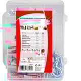 fischer Boîte de déménagement DUOPOWER 6,8, Cheville Gris clair/Rouge