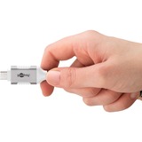 goobay Câble adaptateur Ethernet USB-C 3.2 Gen2 > RJ-45, Slim Blanc