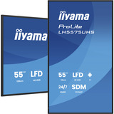 iiyama ProLite LH5575UHS-B2AG, Affichage public Noir (Mat)