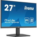 iiyama ProLite XU2793HS-B7 écran plat de PC 68,6 cm (27") 1920 x 1080 pixels Full HD LED Noir Moniteur  Noir (Mat), 68,6 cm (27"), 1920 x 1080 pixels, Full HD, LED, 1 ms, Noir