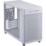 ASUS PRIME AP201 CASE TG WHITE Mini Tower Blanc, boîtier pc Blanc | 2x USB-A | 1x USB-C | Verre Trempé