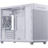 ASUS PRIME AP201 CASE TG WHITE Mini Tower Blanc, boîtier pc Blanc | 2x USB-A | 1x USB-C | Verre Trempé