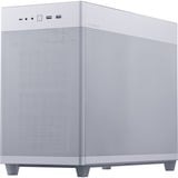 ASUS PRIME AP201 CASE TG WHITE Mini Tower Blanc, boîtier pc Blanc | 2x USB-A | 1x USB-C | Verre Trempé