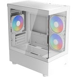 Aerocool  boîtier mini tower Blanc | 3x USB-A | RGB | Window